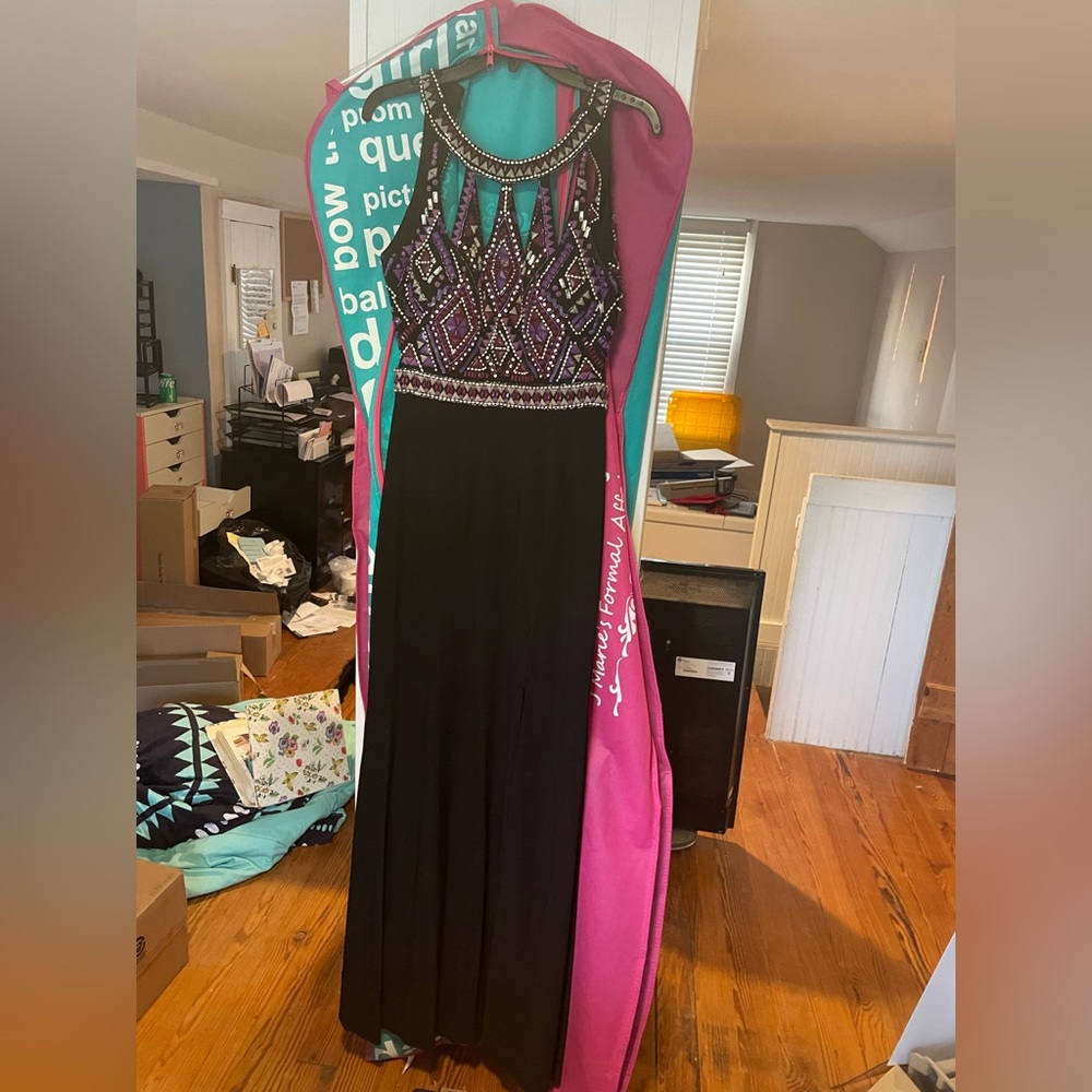 Jeweled prom dress